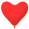 Сердце  (12"/30 см) Ассорти (розовый, красный, белый, фуше) пастель, S 100 шт.